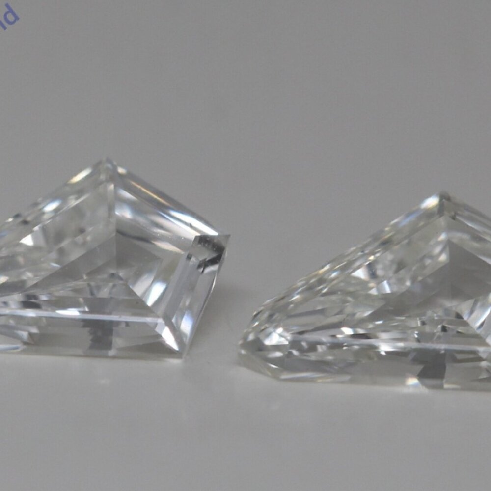 A Pair Of Kite Natural Mined Loose Diamonds (1.238 Ct I Vs2) C52000007